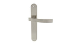 Alub Astro Nickel Satin - Door Handle on a Backplate